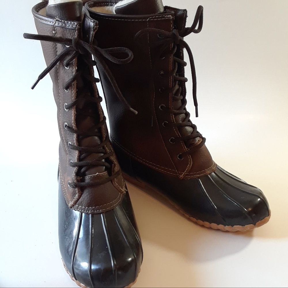 Sporto Duck Boots Green Waterproof Insulated Youth